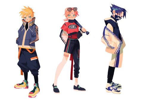 Team kakashi casual Naruto Redesign, Naruto Chibi, Naruto Team 7, Naruto Teams, Naruto Fan Art, Naruto Sasuke Sakura, Naruto Comic, Art Manga, Naruto Cute