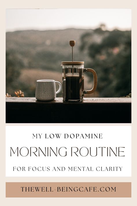 Are you struggling to focus on your difficult tasks throughout the day? This low dopamine morning routine will help set you up for success! Slow Living Morning Routine, Morning Rituals Daily Routines, Hippie Morning Routine, Low Dopamine Morning Routine, Low Dopamine, Slow Morning Routine, Psych 101, Life Cheats, Eat The Frog