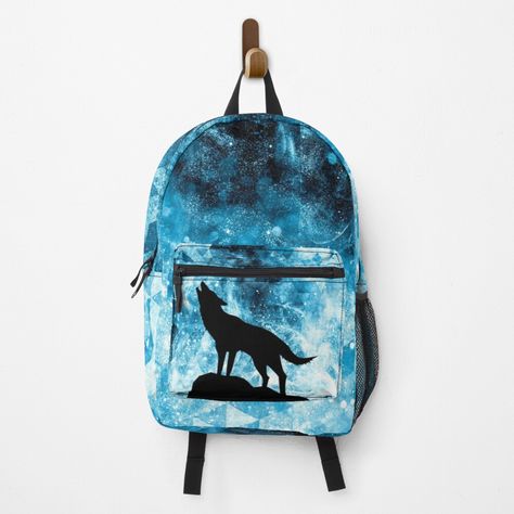 Winter Wolf, Winter Wolves, Unique Backpacks, School Accessories, Accessories Style, Carry On Luggage, Geometric Abstract, School Backpacks, Black Bird