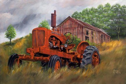 Love the Artist Tractor Painting, Tractor Art, Red Tractor, Mosaic Pictures, Old Tractors, Farm Art, Farm Tractor, Paint By Number Kits, Diy Frame