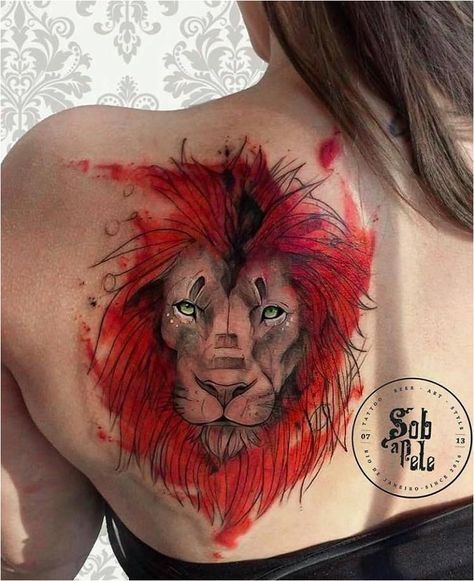 Lion And Phoenix Tattoo, Tattoos With Color, Lion Sleeve, Tier Tattoo, Tattoo Lion, Lion Tattoos, New Tattoo Designs, Majestic Creatures, Inspiration Tattoos