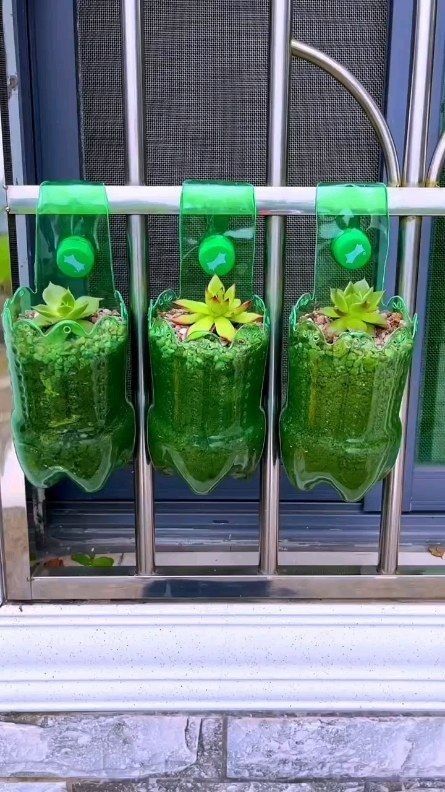 Bottle Pots Plant, Diy With Bottles, Diy Pots For Plants, Uses For Plastic Bottles, Diy Bottles, Plastic Bottle Crafts Diy, Gardening Crafts, Reuse Plastic Bottles, Plants In Bottles