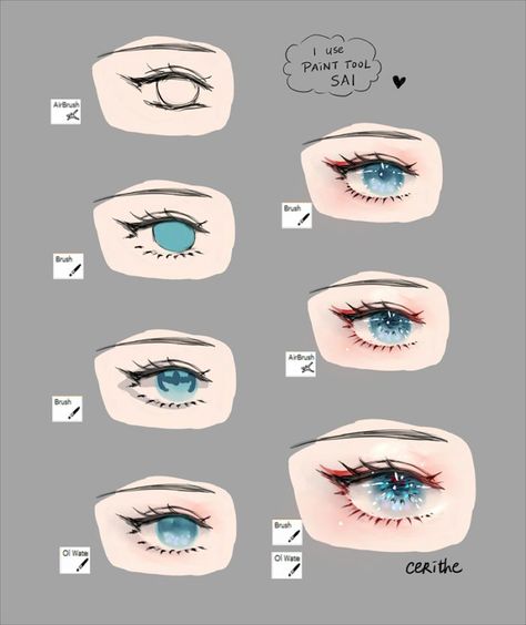 How To Digitally Draw Eyes, How I Color Eyes Digital, How To Draw Eyes Color, How To Color Eyes Ibispaint, How To Color Eyes Drawing, Coloring Eyes Tutorial, Eyes Color Drawing, Ibis Paint Eyes Tutorial, Paint Eyes Tutorial