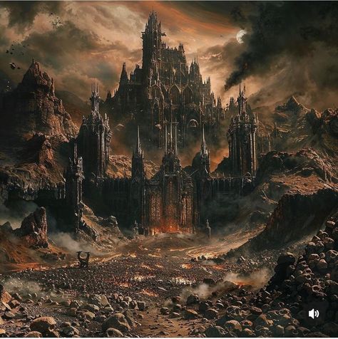 Fantasy Ruined Castle, Elden Ring Landscape Art, Dnd Landscape, Heaven Aesthetic, Unique Shots, Dark Island, Fantasy Buildings, Steampunk City, Medieval Games