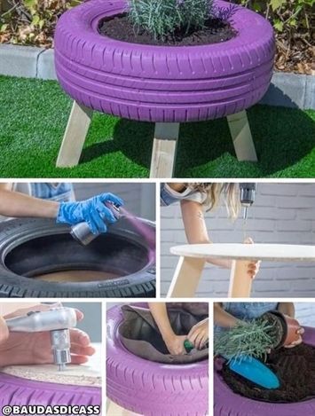 Best 12 gardening humor one-liners, wooden #garden gates and fencing, #garden club letter to parents, jute bags manufacturer pakistan, gardening tips soil – SkillOfKing.Com Wooden Garden Gate, Garden Gates And Fencing, Tire Garden, Tire Planters, Gardening Humor, Recycled Garden, Old Tires, Hanging Flower, Kraf Diy