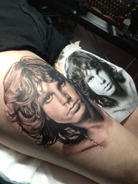 Geometric Art Tattoo, Rock Tattoo, Tattoo Portfolio, Jim Morrison, Love Tattoos, Tattoo You, Tattoo Styles, Beautiful Tattoos, Black Tattoos