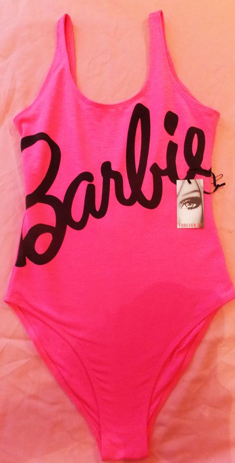 Barbie Shirt, Barbie Swimsuit, Barbie Box, Barbie Core, Forever 21, Sports Bra, One Piece, Bra, Pink