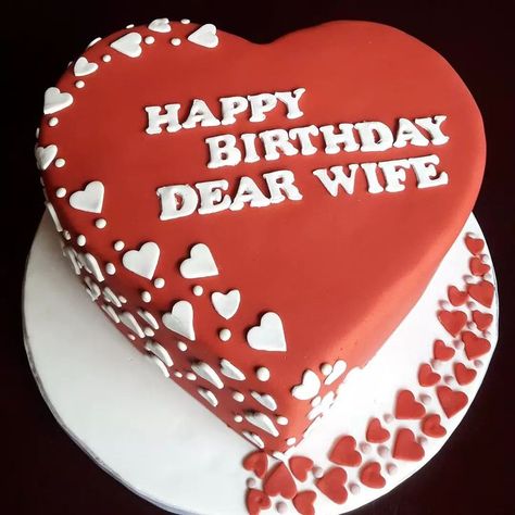 Dear wife birthday cake. Red velvet cake in Harare Happy Birthday Wife Cake, Wife Birthday Cake Design, Happy Birthday Dear Wife, Wife Birthday Cake, Birthday Cake Red Velvet, Birthday Cake For Wife, Birthday Cake Red, Sweet Birthday Cake, Dear Wife