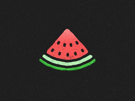 Watermelon by Fredrik Andresen #Design Popular #Dribbble #shots Watermelon Chalk Art, Watermelon Tattoo, Watermelon Illustration, Watermelon Wallpaper, Interesting Tattoos, Watermelon Art, Watermelon Carving, Watermelon Designs, Watermelon Sugar