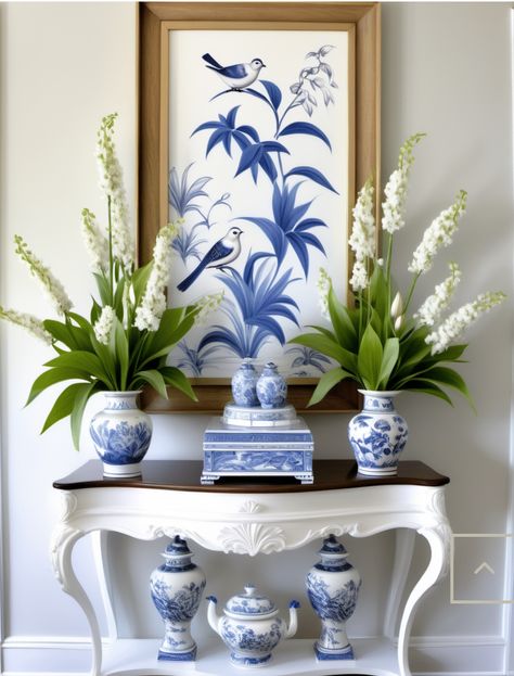 Chinoiserie Chic Interior Design, Chinoiserie Interior Design, Mint Green Room, Green Room Design, Blue Accents Living Room, Hamptons House Interior, Chinoiserie Interior, Blue And Green Living Room, Navy Blue Decor