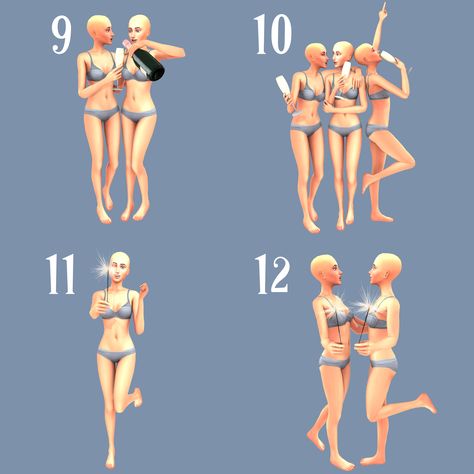 Sims 4 New Year Cc, Sims 4 Party Poses, Sims 4 Christmas Cc Clothes, Types Of Body Shapes, Sims 4 Couple Poses, Christmas Poses, Group Poses, Friends Poses, Friend Christmas