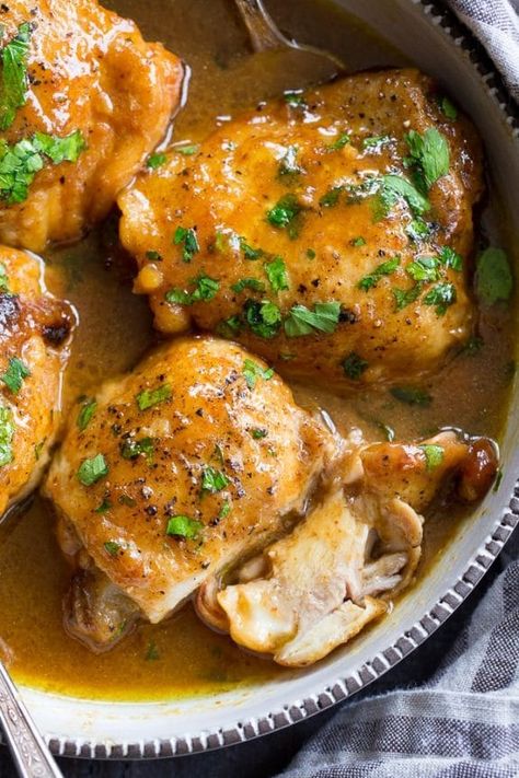 Three Easy Recipes for Honey Mustard Chicken (Slow Cooker or Pressure Cooker) - Slow Cooker or Pressure Cooker Chicken Thighs Slow Cooker, Paleo Honey Mustard, Honey Mustard Chicken Thighs, Mustard Chicken Thighs, Honey Mustard Chicken Recipes, Honey Mustard Recipes, Mustard Chicken Recipes, Chicken Breast Crockpot Recipes, Crockpot Chicken Breast