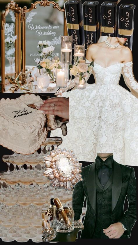 Dream wedding Old Hollywood Wedding Aesthetic, Italian Wedding Theme, Old Hollywood Glam Wedding, Gangster Wedding, Old Money Wedding, Hollywood Glam Wedding, Money Wedding, Vintage Glam Wedding, Old Hollywood Wedding