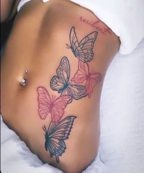 Small Of Back Tattoo For Women, Full Leg Skeleton Tattoo, Right Side Chest Tattoo Female, Tattoo Ideas Butterfly Back, Hip Name Tattoos Women, 200s Tattoos, Butterfly On Stomach Tattoo, Womans Arm Tattoos, Cute Tattoos Arm