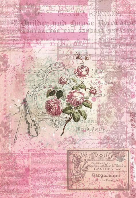 Pink Flower Journal Papers Vintage Junk Journal Papers - Etsy Hungary Soft Pink Vintage Aesthetic, Pink Printable Paper, Aesthetic Pink Designs For Journals, Pink Journal Printable, Coquette Scrapbook Printable, Printable Scrapbook Paper Aesthetic Pink, Pink Vintage Ephemera, Notes Aesthetic Background, Scrapbook Pink Theme