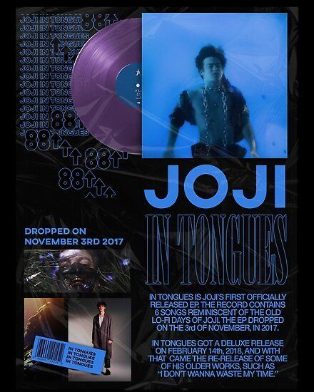 Joji Poster, Clout Collection, Photo Bleu, Bg Design, Desain Editorial, Music Poster Design, Album Art Design, Dorm Posters, Graphic Poster Art