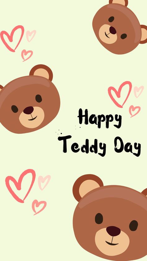 teddy day poster Teddy Day, Happy Birthday Template, Poster Background, Poster Background Design, Birthday Template, Background Design, Birthday Gift, Valentines Day, Doodles