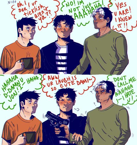 JonDami #damianwayne #jonkent #jondami #supersons #damijon #batfam Superhero Comics Art, Batfamily Funny, Robin Dc, Teen Titans Fanart, Wayne Family, Superhero Kids, Batman Funny, Arte Dc Comics, Batman Comic Art