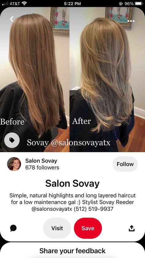 Haircut Ideas For Long Hair Low Maintenance, Hair Layers Not Styled, Escalation Haircut, Layered Haircut Before And After, Layers Or No Layers Hair, Long Hairstyles Low Maintenance, Low Maintenance Long Hair Cuts Straight, Low Maintenance Haircut Long Straight, Long Vs Short Layers