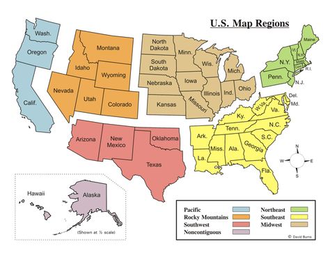 United States Regions, Mental Map, States And Capitals, Teaching Geography, 5th Grade Social Studies, Homeschool Social Studies, Homeschool Geography, Homeschool History, Motor Homes