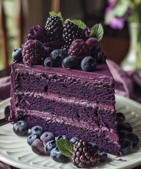 Purple Velvet Cake, Purple Velvet Cakes, Velvet Cake Recipes, Purple Cakes, Orange Cake, Cake With Cream Cheese, Velvet Cake, Cake Ingredients, Purple Velvet