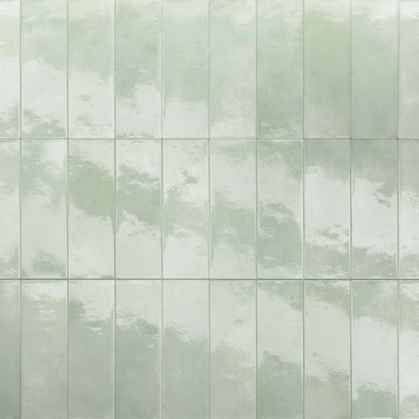 Light Green Tile, Tile Texture, Material Board, Green Tile, Nature Design, Joinery, Kitchen Interior, Light Green, Mosaic