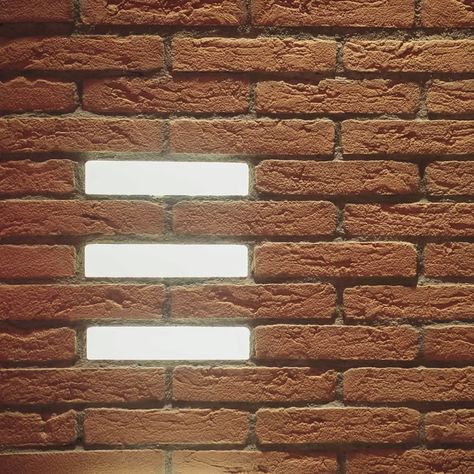 Brick of light outdoor LED recessed luminaire|Simes S.p.A. Concrete Step Lights, Light Brick, Brick Steps, Ghost Lights, Brick Interior, Brick Texture, Glass Brick, Concrete Steps, Exposed Brick Walls