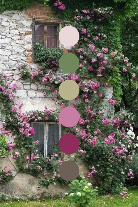 Green Purple Pink Color Palette, Flower Garden Color Schemes, Green Yellow Pink Bedroom, English Garden Color Palette, May Colour Palette, Fairy Garden Color Palette, Rose Garden Color Palette, Secret Garden Color Palette, Mothers Day Color Palette