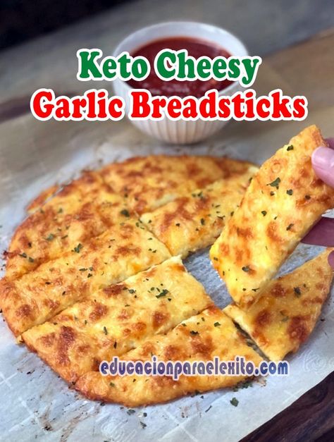 Cheesy Garlic Breadsticks, Garlic Breadsticks Recipe, Cheesy Garlic Breadsticks Recipe, Best Low Carb Snacks, Creamy Soup Recipes, Cheesy Breadsticks, Garlic Breadsticks, Zero Carb, Keto Food