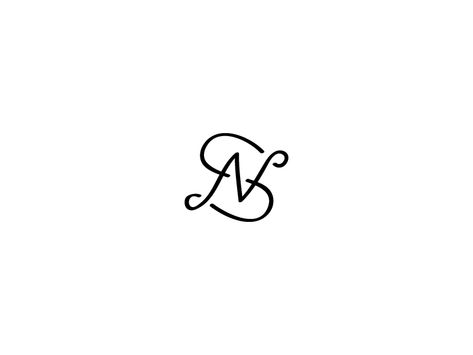 Logo for an upcoming project! Ns Tattoo, N S Tattoo Letter, N S Logo Design, Ns Tattoo Designs, Ns Logo Design, Ns Monogram Logo, Sn Logo Design Letter Love, Sn Initials Logo, N Letter Design