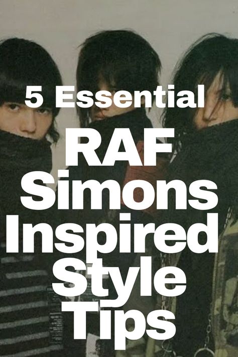 Raf Simons, A THEYSELF by wake blog capturing Raf Simons, the Belgian fashion designer who has made a significant impact on the fashion industry throughout his career. Known for his rebellious, minimalistic, and innovative designs, Simons has become an influential figure in the world of fashion. Here are five valuable style lessons we can learn from Raf Simons… Read more here… Raf Simons Editorial, Raf Simons 90s, Raf Simons Menswear, Raf Simons Shoes, Raf Simons Archive, Raf Simmons, Belgian Fashion, Fashion Culture, The Fashion Industry