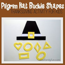 Pilgrims Preschool, Pilgrim Activities, Hat Activity, Thanksgiving Activity For Kids, Thanksgiving Lesson Plans, Pilgrim Crafts, Kids Shapes, Shape House, Thanksgiving Activities Preschool