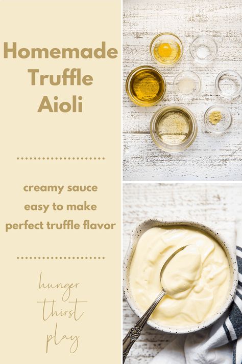 How To Use Truffle Oil, Truffle Mayo Recipe, Aoli Sauce Recipes, Autumn Sandwiches, Truffle Aioli Recipe, Truffle Farming, White Truffle Sauce, Truffle Sauce Recipe, Aioli Recipes