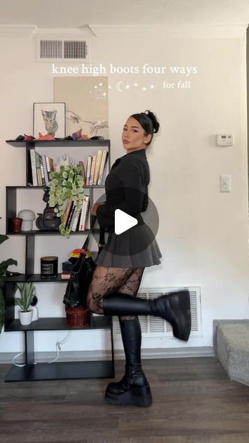 Naomi Motta on Instagram: "i wear boots year round but in the fall, it’s my uniform <3
#falloutfits #bootsoutfit #kneehighboots #outfitinspo" Platform Boots Outfit Aesthetic, Boots Outfit Aesthetic, Platform Boots Outfit, Outfit Aesthetic, In The Fall, Boots Outfit, Platform Boots, Outfits Aesthetic, Knee High Boots