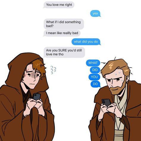 When To End A Relationship, End A Relationship, Anakin Vader, Star Wars Anakin, Star Wars Ahsoka, Star Wars Jokes, Star Wars Drawings, Sweet Texts, Star Wars Comics