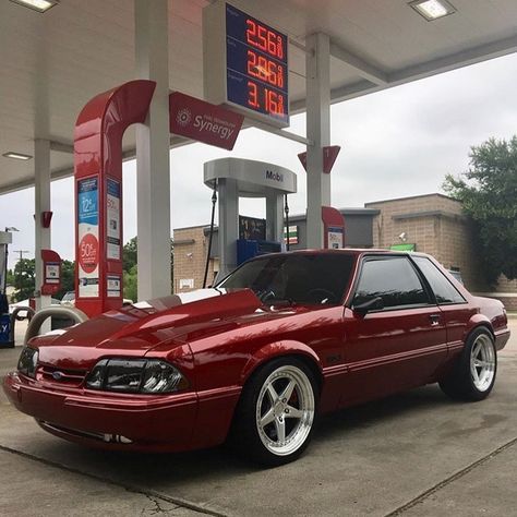 Fox Body Mustang - Notchback Notchback Mustang, Lowered Cars, Ford Fox, Foxbody Mustang, Fox Mustang, Old Sports Cars, Street Machine, Mustang Lx, Fox Body Mustang