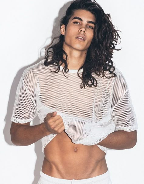 Vito Basso, Man With Long Hair, Men's Long Hairstyles, Full Brows, Long Hair Styles Men, Long Hair Cuts, Beautiful Skin, Haircuts For Men, Male Models