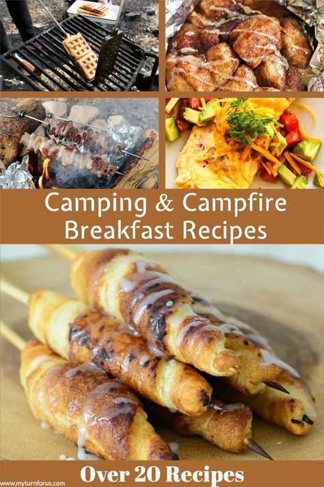 We have 20 of the Best Camping Breakfast ideas and campfire breakfasts for your convenience. And we are sure you will find a campfire breakfast you and your family will love. #CampfireBreakfast #CampfireRecipes #CampingBreakfastRecipes #CampfireRecipes #BestCampBreakfast #CampRecipes #myturnforus Breakfast Over The Fire, Breakfast Ideas For Camping Easy, Campfire Cooking Breakfast, Easy Campfire Breakfast, Campfire Breakfast Ideas, Camp Breakfast Ideas, Breakfast Ideas Camping, Easy Camping Breakfast Ideas, Camping Breakfast Recipes