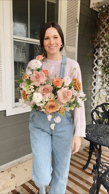 Terracotta Bouquet, Garden Style Bouquet, Bridal Bouquet Pink, Classic Garden, The Farmer, Sweet Peas, Pink Bouquet, Locally Grown, Bride Bouquets