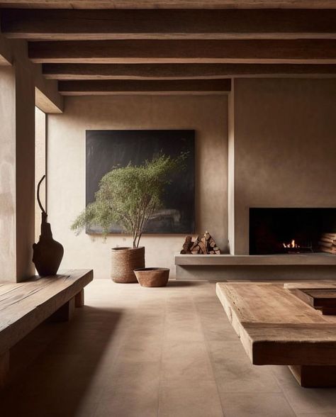 Wabi Sabi Design, Wabi Sabi Interior, Interior Design Per La Casa, Japandi Interior, A Living Room, Dream Home Design, 인테리어 디자인, Wabi Sabi, Architecture House