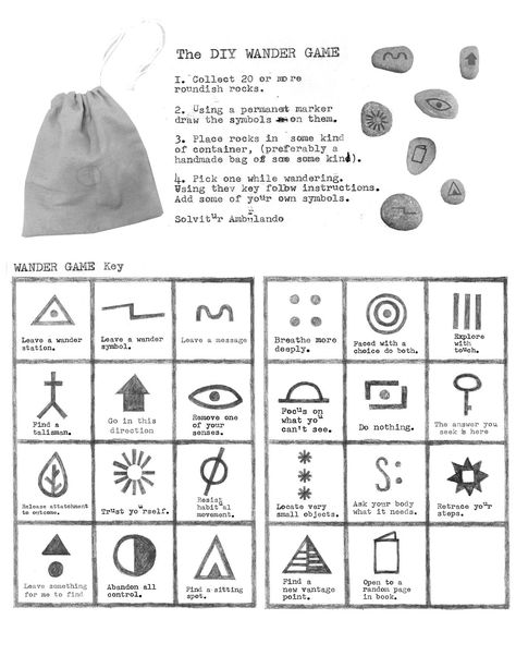 The DIY Wander Game - The Wander Society Cryptidcore Diy, How To Wander Aimlessly, Wander Drawing, Wanderer Aesthetic, The Wander Society, Keri Smith, Zine Design, Adventure Guide, Journal Writing Prompts