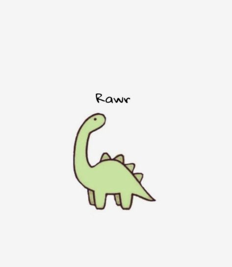 Adorable Dinosaur Drawing, Dino Cartoon Drawing, Dianousor Drawing Cute, Simple Cartoon Dinosaur, Dinosaur Background Aesthetic, Cute Kawaii Dinosaur, Chibi Dinosaur Drawing, Dino Doodles Cute Dinosaur, Basic Dinosaur Drawing