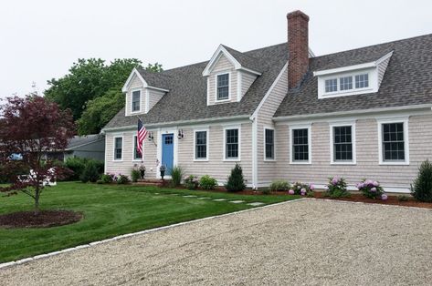 Cape Cod Dormer Addition, House Exterior Cape Cod, Cape Cod Kitchen Remodel, Cape House Exterior, Room Addition Plans, Cape Cod Renovation, Cape Cod Addition Ideas, Cape Cod Interior Design, Cape Cod Exterior