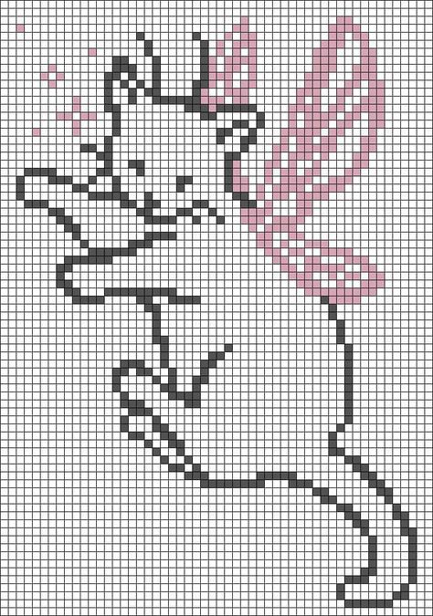 Kawaii Grid Pattern, Alpha Patterns Crochet Studio Ghibli, Pixel Art Pattern Dragon, Crochet Sweater Graph, Crochet Sweater Alpha Pattern, Sonny Angel Alpha Pattern, Celestial Alpha Pattern, Tapestry Crochet Projects, Crochet Panels Pattern