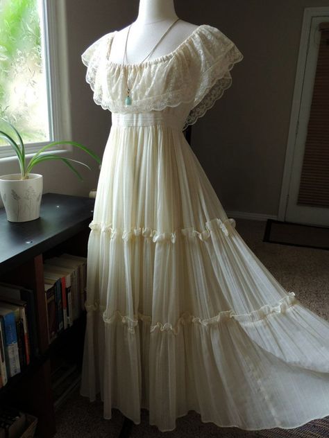 Gunne Sax Wedding Dress, Vintage Gunne Sax Dress, Sax Dress, Gunne Sax Dress, Bohemian Wedding Dress, Bohemian Wedding Dresses, Wedding Dresses For Sale, Gunne Sax, Vestidos Vintage