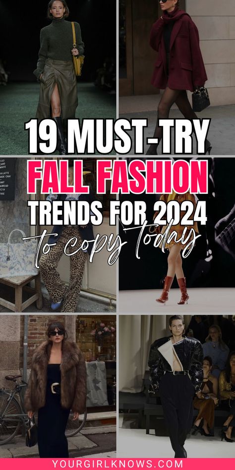 Ready to rock Fall 2024? Discover the hottest fashion trends that will have you turning heads. From cozy knits to bold prints, this season is all about mixing comfort with style. Get the scoop on must-have pieces and elevate your wardrobe with the latest looks. Let's make fall fabulous! Fall 2024 Womens Fashion, Fall Must Haves 2024, Outfit Ideas Fall 2024, 2024 Fall Fashion Trends Women, 2024 Fall Fashion Trends Women Over 30, Fall 2024 Outfits Trends, Fashion Trends Fall 2024, Fall Trends 2024 Outfits, 2024 Fall Outfits Women