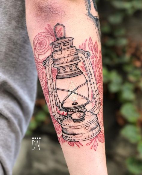 Oil Lamp Tattoo, Inspiring Quote Tattoos, Lamp Tattoo, Cage Tattoos, Lantern Tattoo, Simple Tattoos For Women, Belly Tattoos, Ribcage Tattoo, Tattoo Illustration