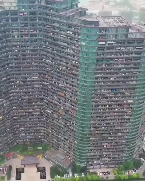 Inside ‘dystopian' apartment block where its 20,000 residents never need to go outside Dystopian Apartment, Apartment Block, Sands Hotel, Century City, Central Business District, Technology Fashion, Celebrity Lifestyle, Business District, Apartment Complexes