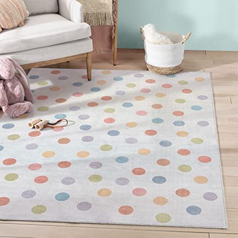 Polka Dot Rug, Rainbow Polka Dots, Indoor Kids, Floor Safe, Target Rug, Well Woven, Rugs And Mats, Area Rug Sizes, Kids Collection