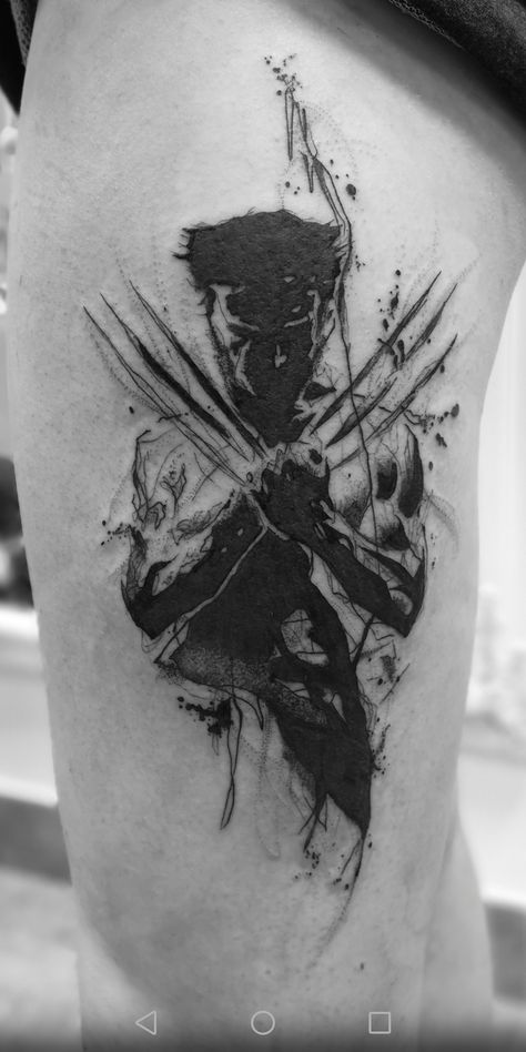 Marvel Tattoo Ideas For Men, Superhero Tattoos For Men, Wolverine Art Sketches, Marvel Sleeve Tattoo, Wolverine Tattoo Ideas, Terminator Tattoo, Marvel Tattoo Sleeve, Logan Tattoo, Berserker Tattoo